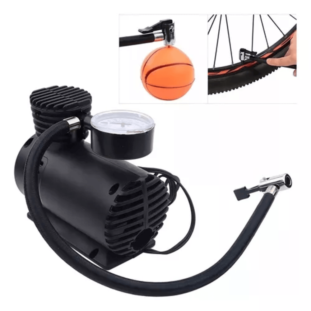 Mini Compresor de Aire Portátil 12V – 300 PSI | Para Llantas
