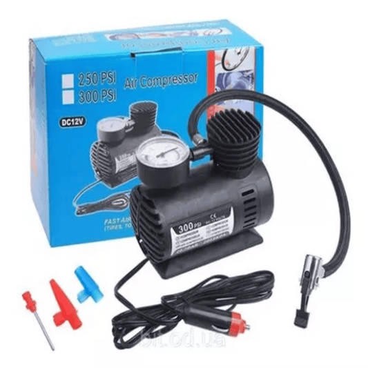 Mini Compresor de Aire Portátil 12V – 300 PSI | Para Llantas